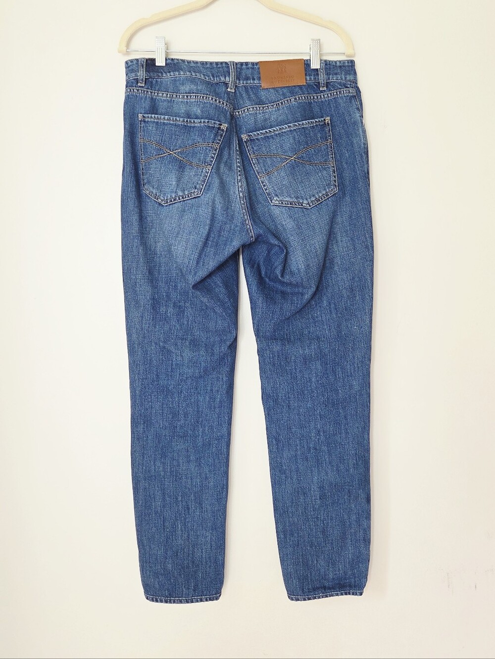 Brulello Cucinelli Lightweight denim traditional fit five-pocket trousers Sz 50 - Picture 3 of 15